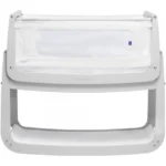 SnuzPod4 Baby Bedside Crib Safety Tested, Breathable Mattress and Dual View Mesh Windows(LxWxH – 100x95x49 cm) From 0 Months and Above – Haze Grey