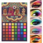 Ucanbe exotic flavors neon eyeshadow makeup palette – 48 colorful high pigmented – rainbow matte shimmer glitter eye shadow