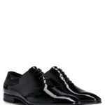 BOSS LEATHER OXFORD SHOES WITH LEATHER LINING- BLACK