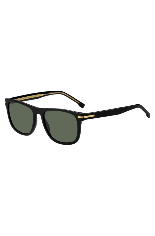 BOSS BLACK-ACETATE SUNGLASSES WITH GOLD-TONE HARDWARE