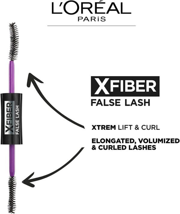 L’Oreal Paris False Lash Superstar X Fiber Mascara Black, 01 Black, 14 ml