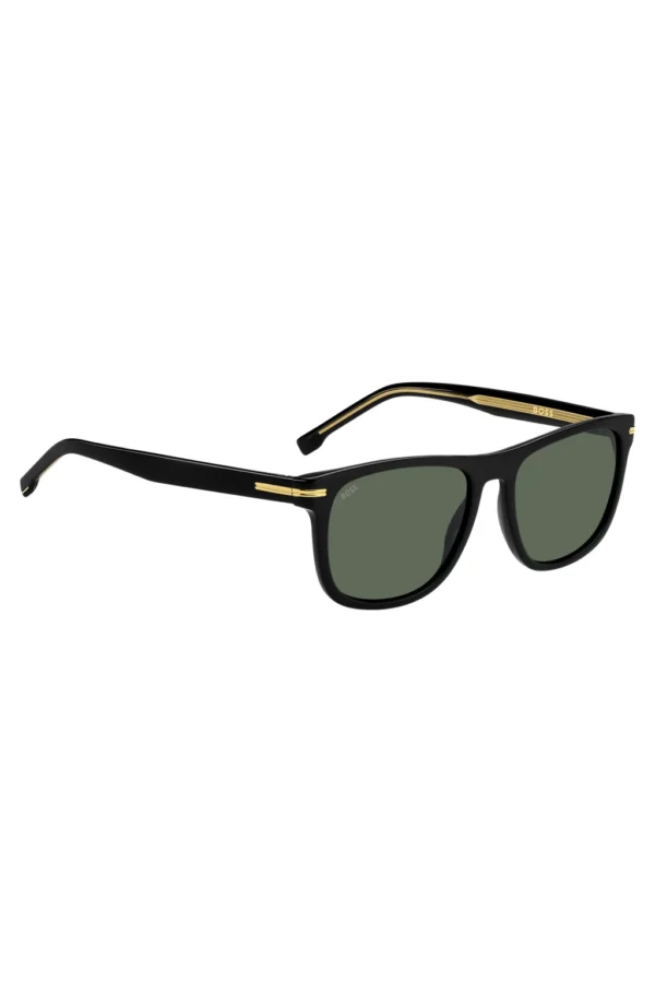 BOSS BLACK-ACETATE SUNGLASSES WITH GOLD-TONE HARDWARE