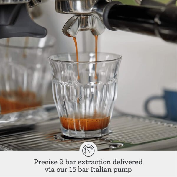 Breville Bes870 Barista Express Espresso Machine, Silver, Bes870XL”Min 1 year manufacturer warranty”