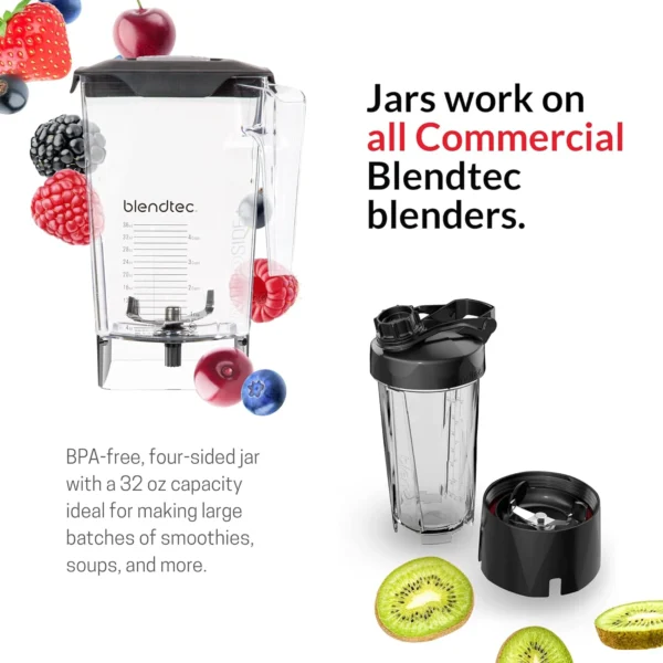 Blendtec 1560W Blender, Made In USA, 10 Manual Speed, Pulse Function, Heavy Duty Mixer, Preprogrammed Cycles For Smoothie, Ice Crush, Batter, Juice, Cream & Hot Soup – Total Blender Classic (Red)