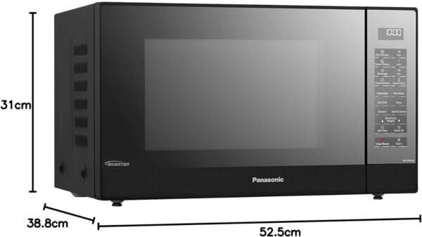 Panasonic 32 Liters Solo Inverter Microwave, Black – Nnst65Jb”Min 1 year manufacturer warranty”