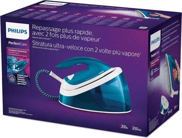 Philips Steam Generator Iron, 2400W, 1.3L Water Tank, Gc6815/26, Blue