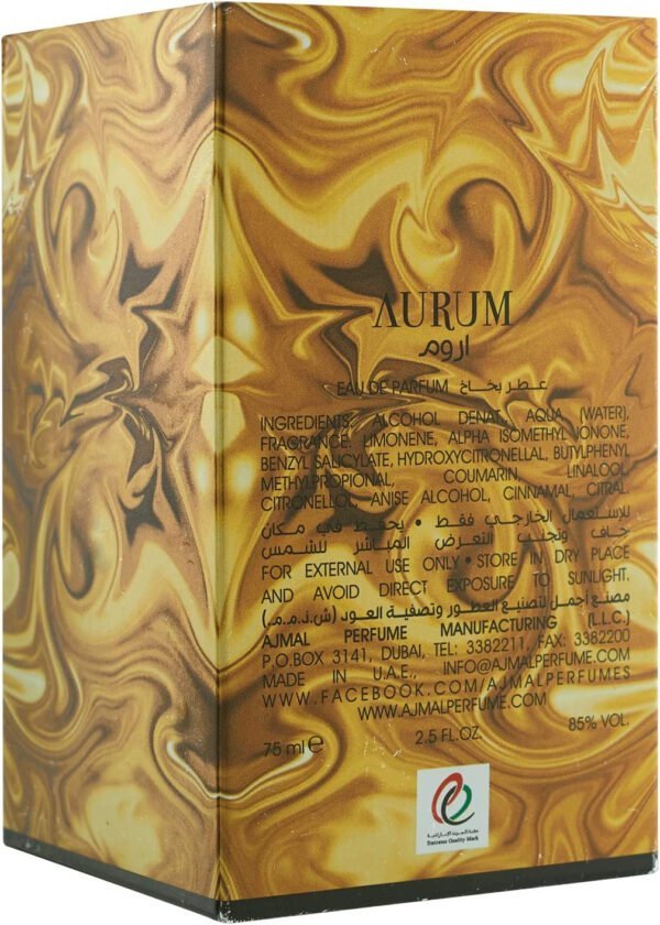 Ajmal Aurum Perfumes For Women Eaude Parfum, 75 Ml