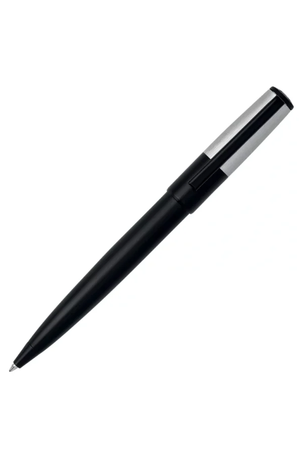 BOSS BALLPOINT PEN WITH BRUSHED BLACK AND CHROME EFFECTS