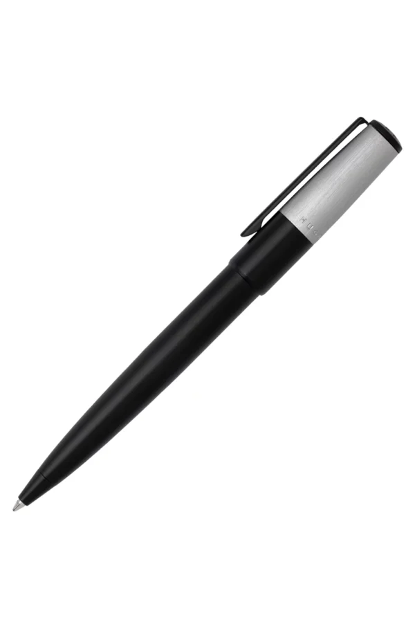 BOSS BALLPOINT PEN WITH BRUSHED BLACK AND CHROME EFFECTS